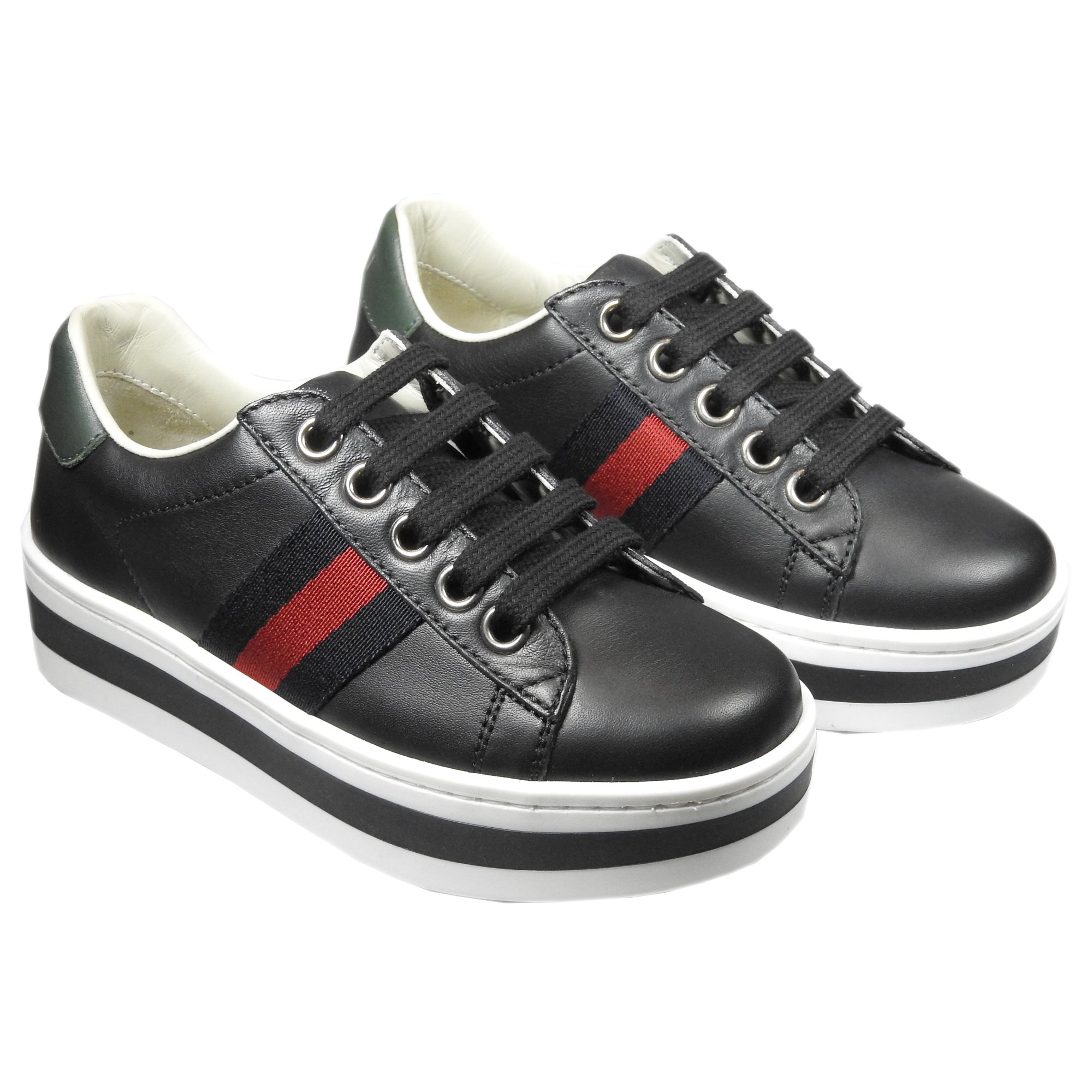 Panter weekend Ontdekking Producten - Gucci plateau sneaker zwart - La Boite - Kids fashion & shoes